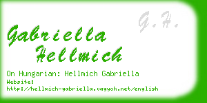 gabriella hellmich business card
